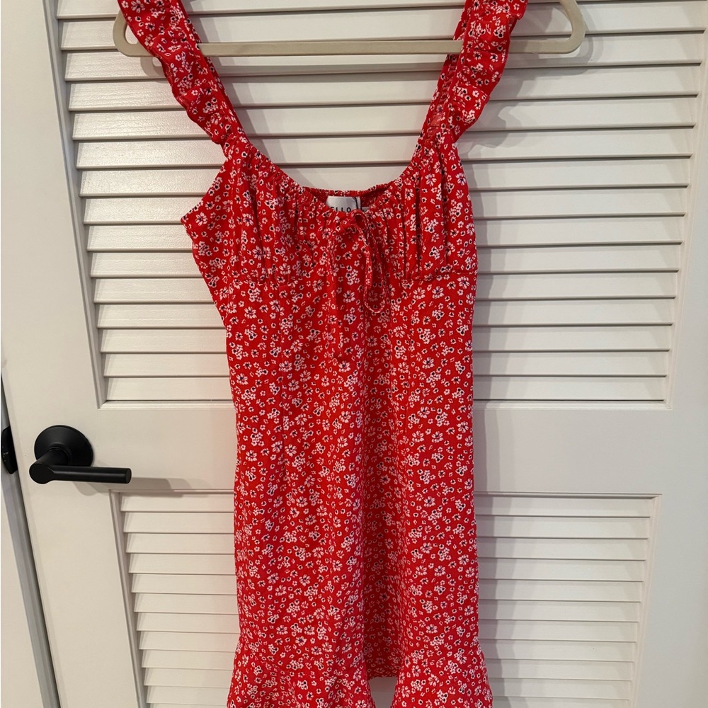 Hello Molly Red Floral Dress